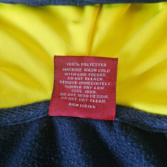 University Of Michigan Wolverines 1/2 Zip Pullover Running Hoodie Sweatshirt L - Picture 7 of 15